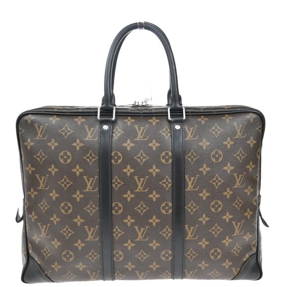 LOUIS VUITTON Porte Documents Voyage Hand Bag Monogram Macassar - Picture 3 of 15